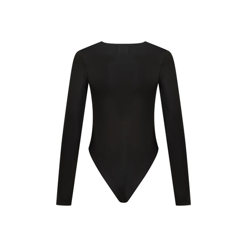 black maxi skirt with bodysuit top