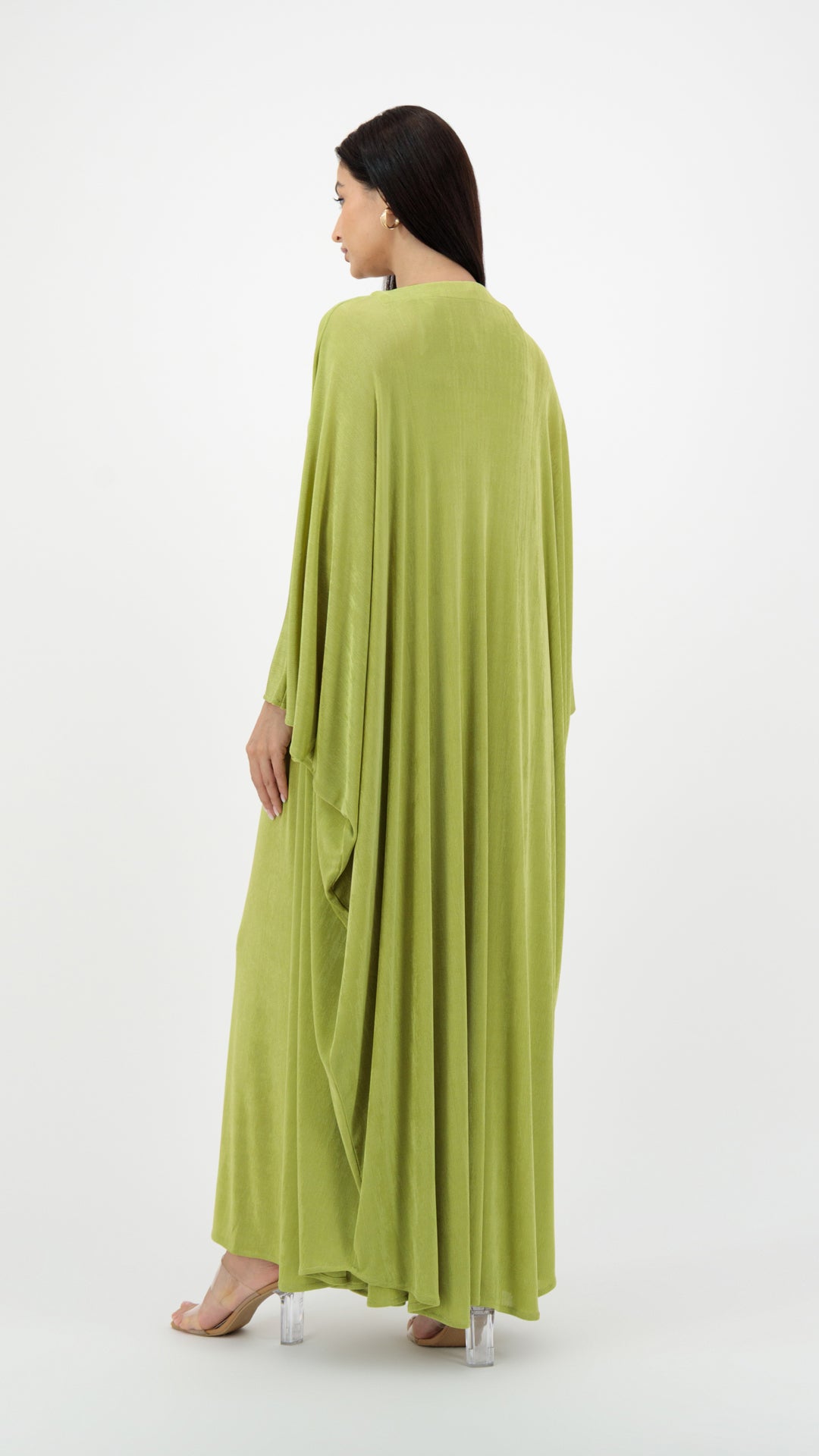 A two piece soft stretch dress Green