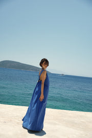 Blue Straight Shell Dress